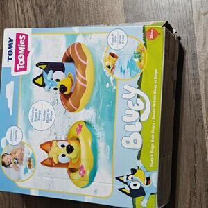 Splash Float Bingo Bluey Water Toys 2in1 Toddler Bath Toy w/Pour Cup Water Wheel